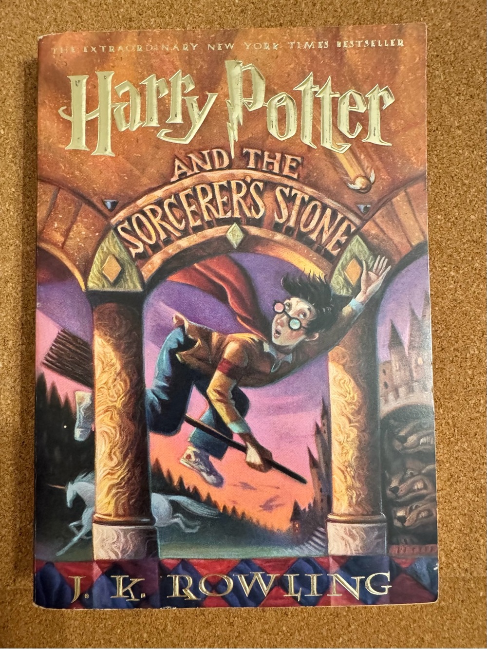 Harry Potter and the Sorcerer's Stone paperback book